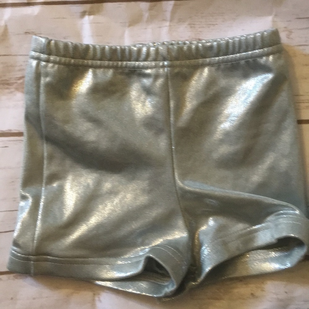 Alleson Athletic Silver Cheer Gymnastics Shorts